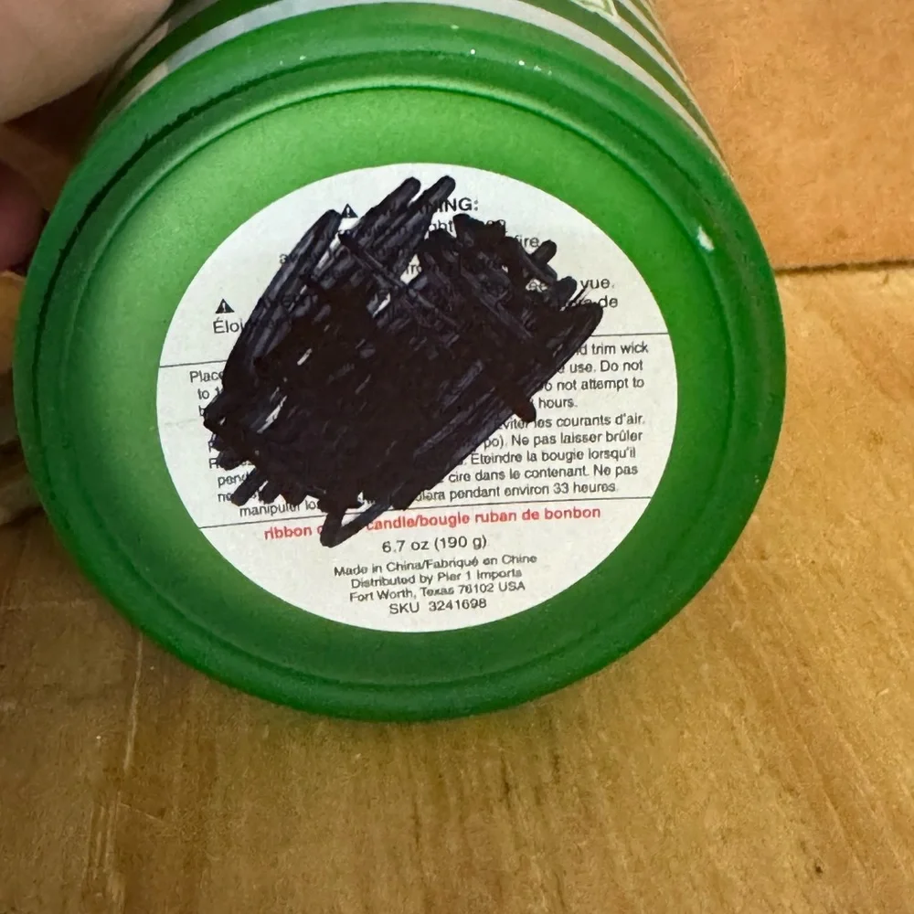 Pier 1 Imports Candle Ribbon Candle Scented 6.7oz